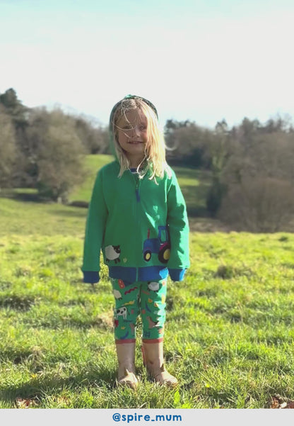 Organic Hillside Applique Hoodie
