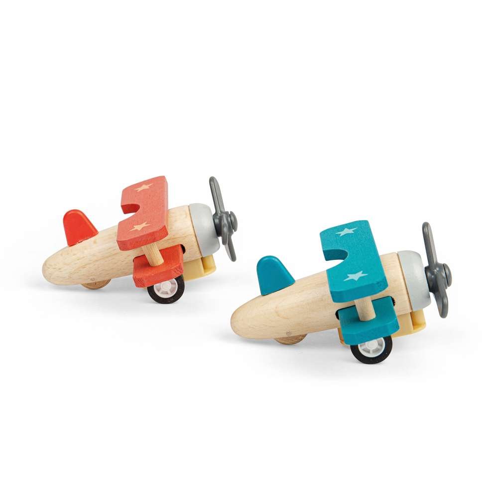 Pull Back Bi - Planes - Red,Blue (Pk 2) - Toby Tiger