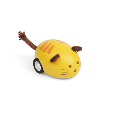 Wooden Cat & Mouse Pull Back Vehicles - Toby Tiger