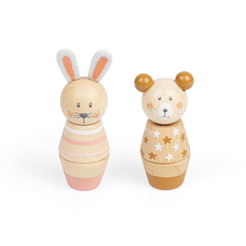 Twist and Match Animals - Bear, Bunny (Pk 2) - Toby Tiger