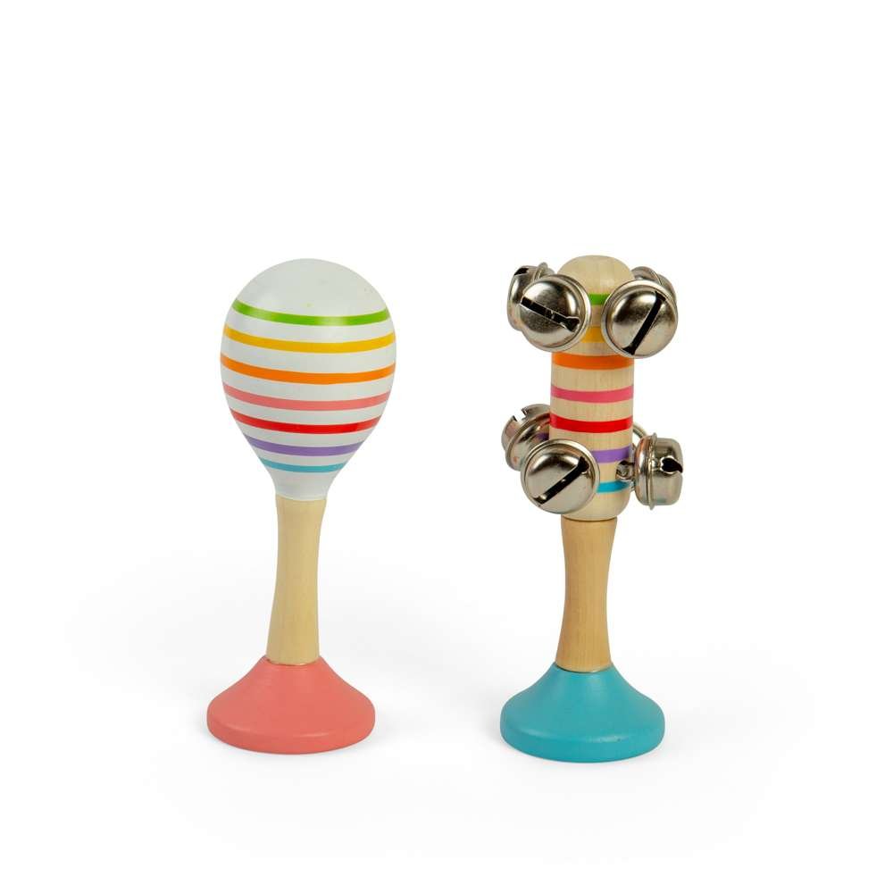 RETAIL Musical Shakers - Pink + Blue - Toby Tiger