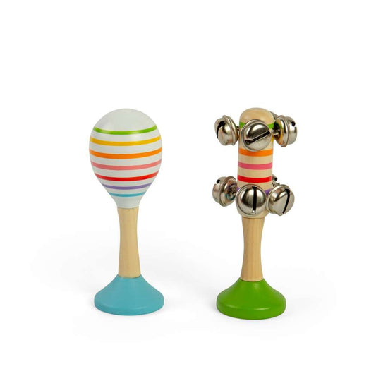 RETAIL Musical Shakers - Blue + Green - Toby Tiger