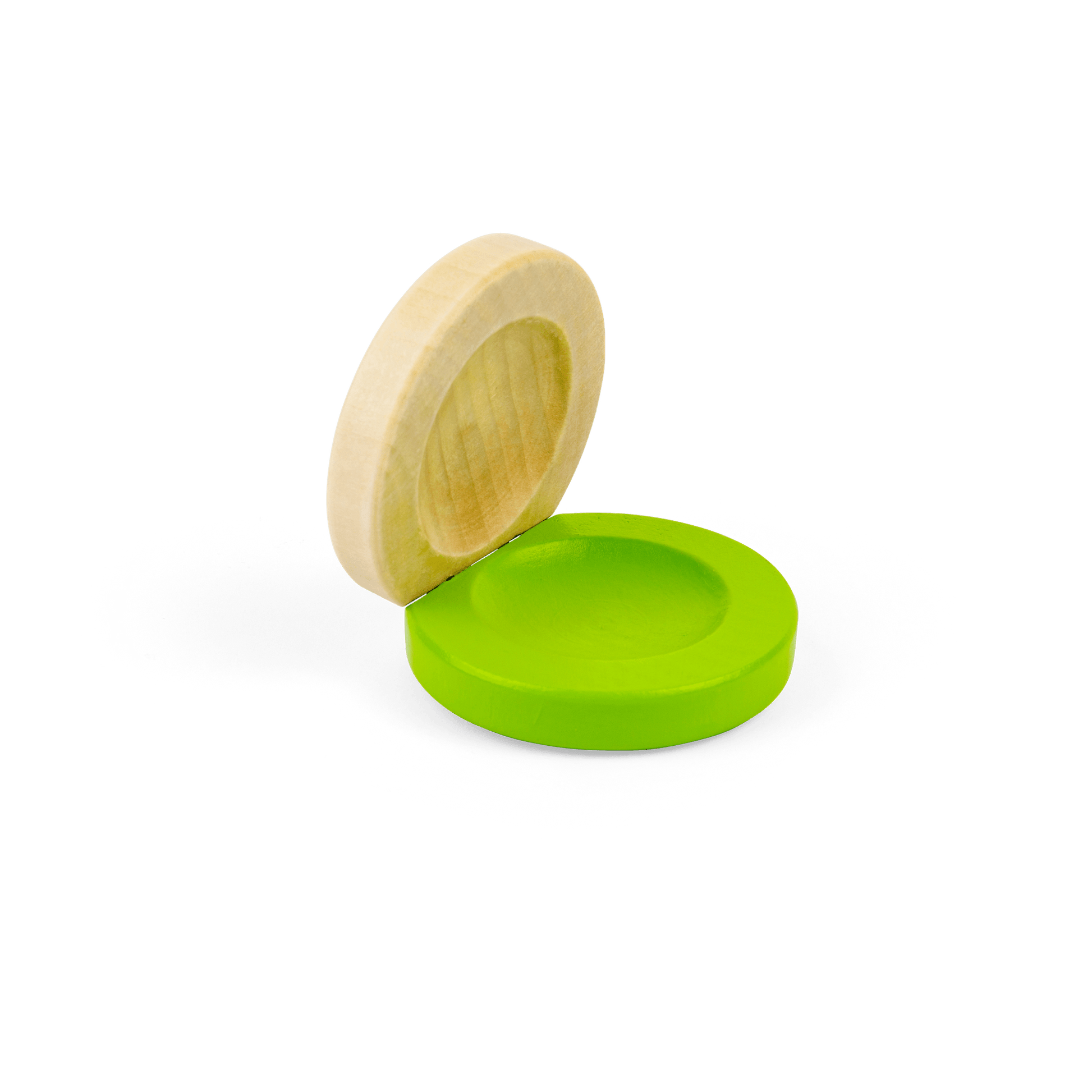 Wooden Castanets (One Pair - Green) - Toby Tiger
