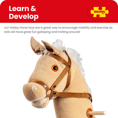 Cord Hobby Horse - Toby Tiger