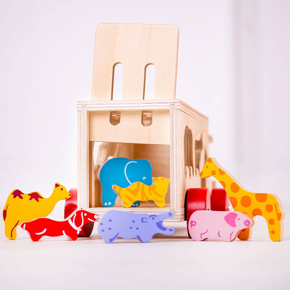 Animal Shape Lorry - Wooden Toy - Toby Tiger