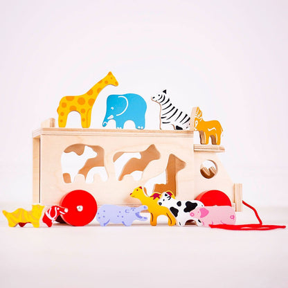 Animal Shape Lorry - Wooden Toy - Toby Tiger