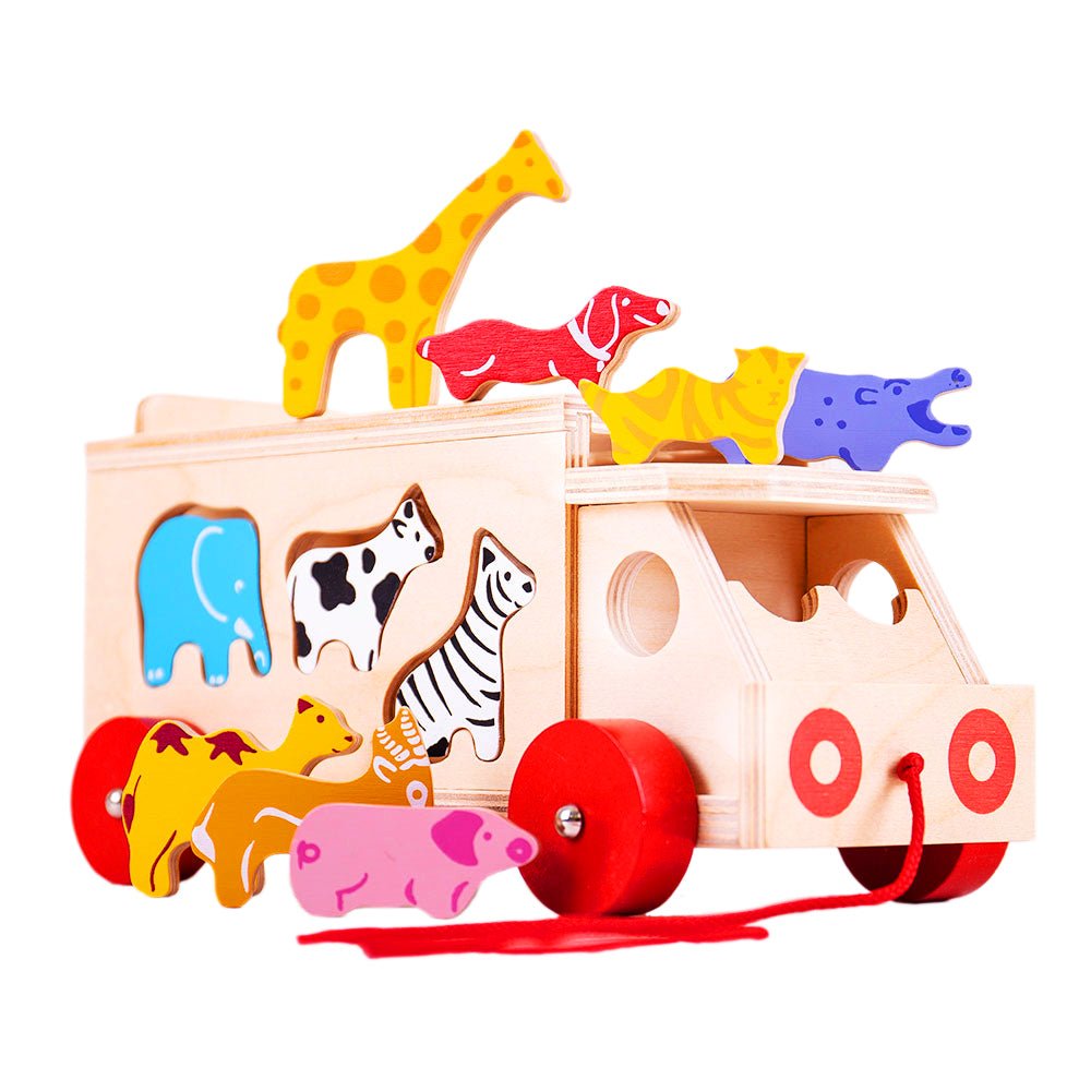 Animal Shape Lorry - Wooden Toy - Toby Tiger