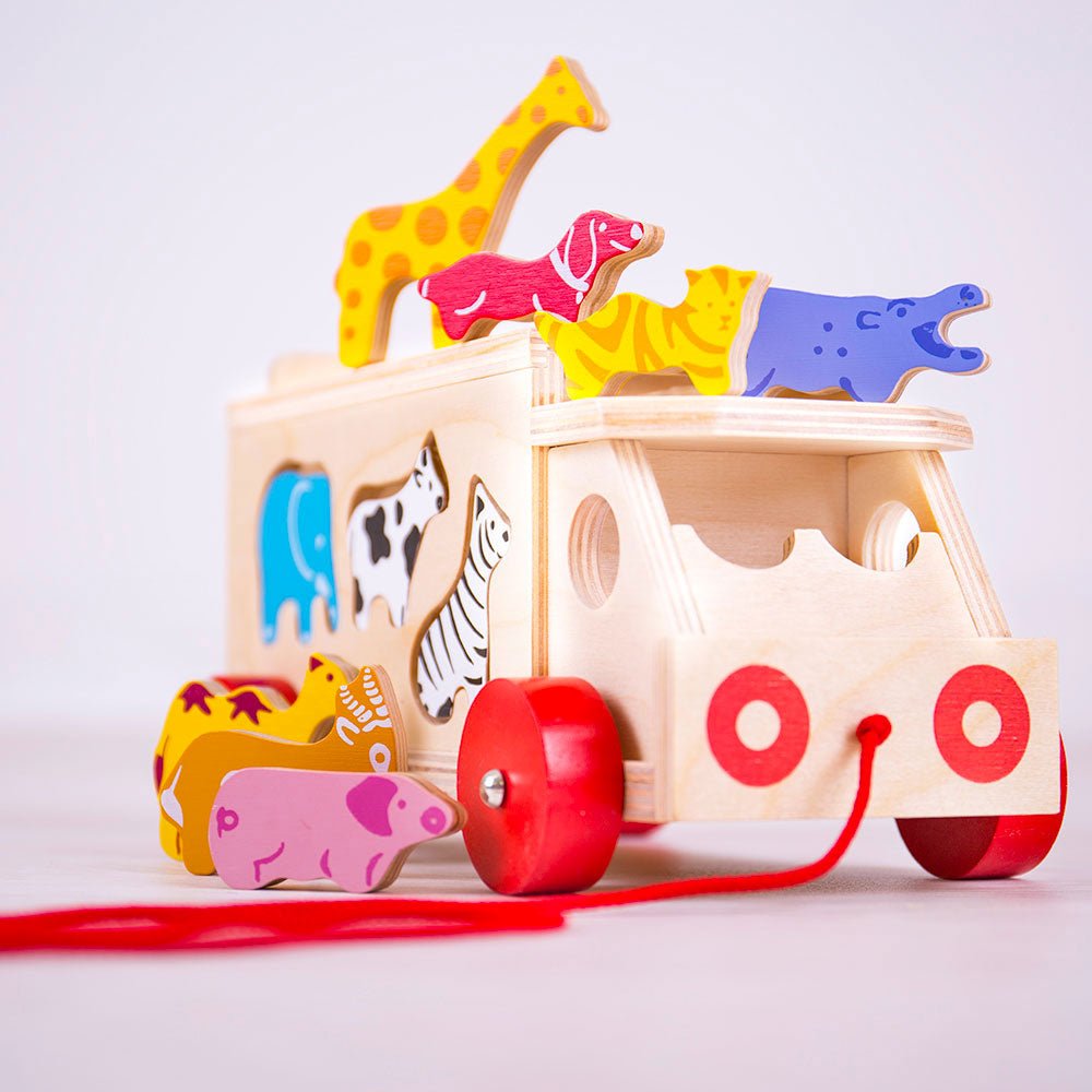 Animal Shape Lorry - Wooden Toy - Toby Tiger