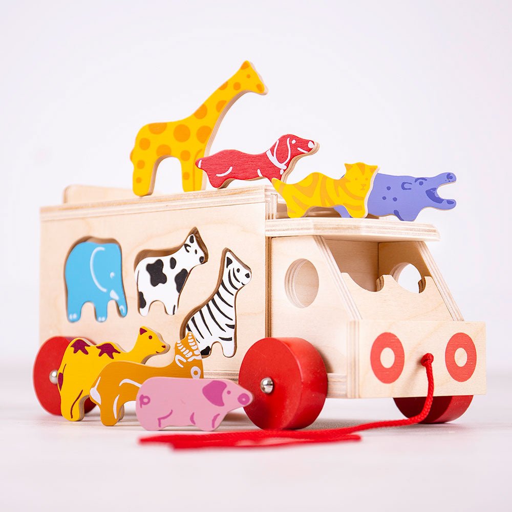 Animal Shape Lorry - Wooden Toy - Toby Tiger