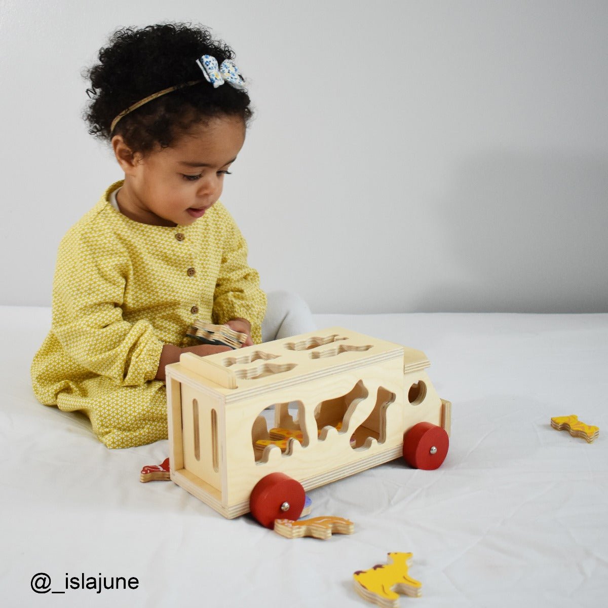 Animal Shape Lorry - Wooden Toy - Toby Tiger