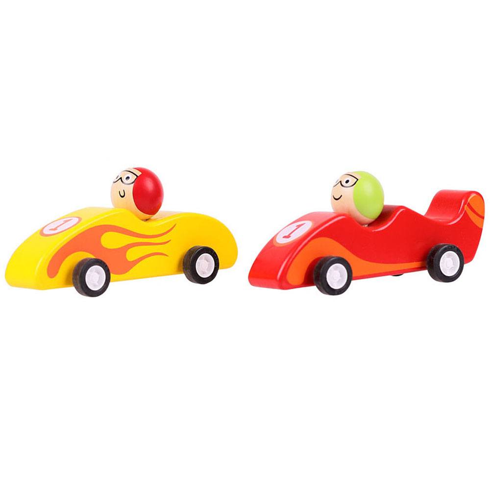 Pull Back Racing Car (Pack of 2 - Red and Yellow) - Toby Tiger