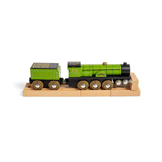 Bigjigs Toys Flying Scotsman 100th Anniversary Wooden Train Engine - Toby Tiger