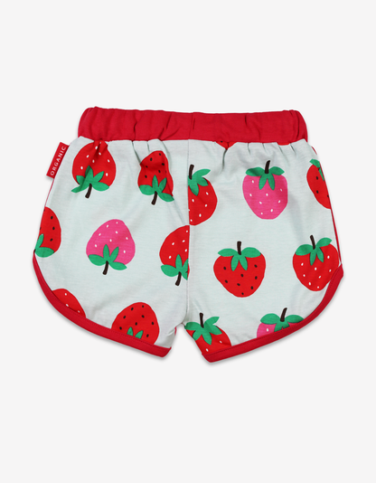 Organic Strawberry Print Running Shorts