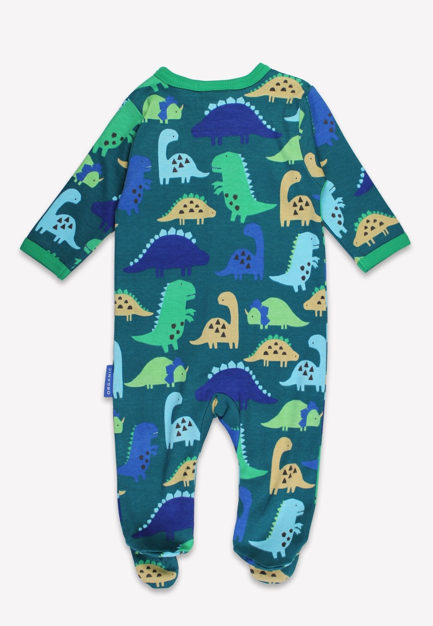 Organic Tonal Dinosaur Print Sleepsuit – Toby Tiger