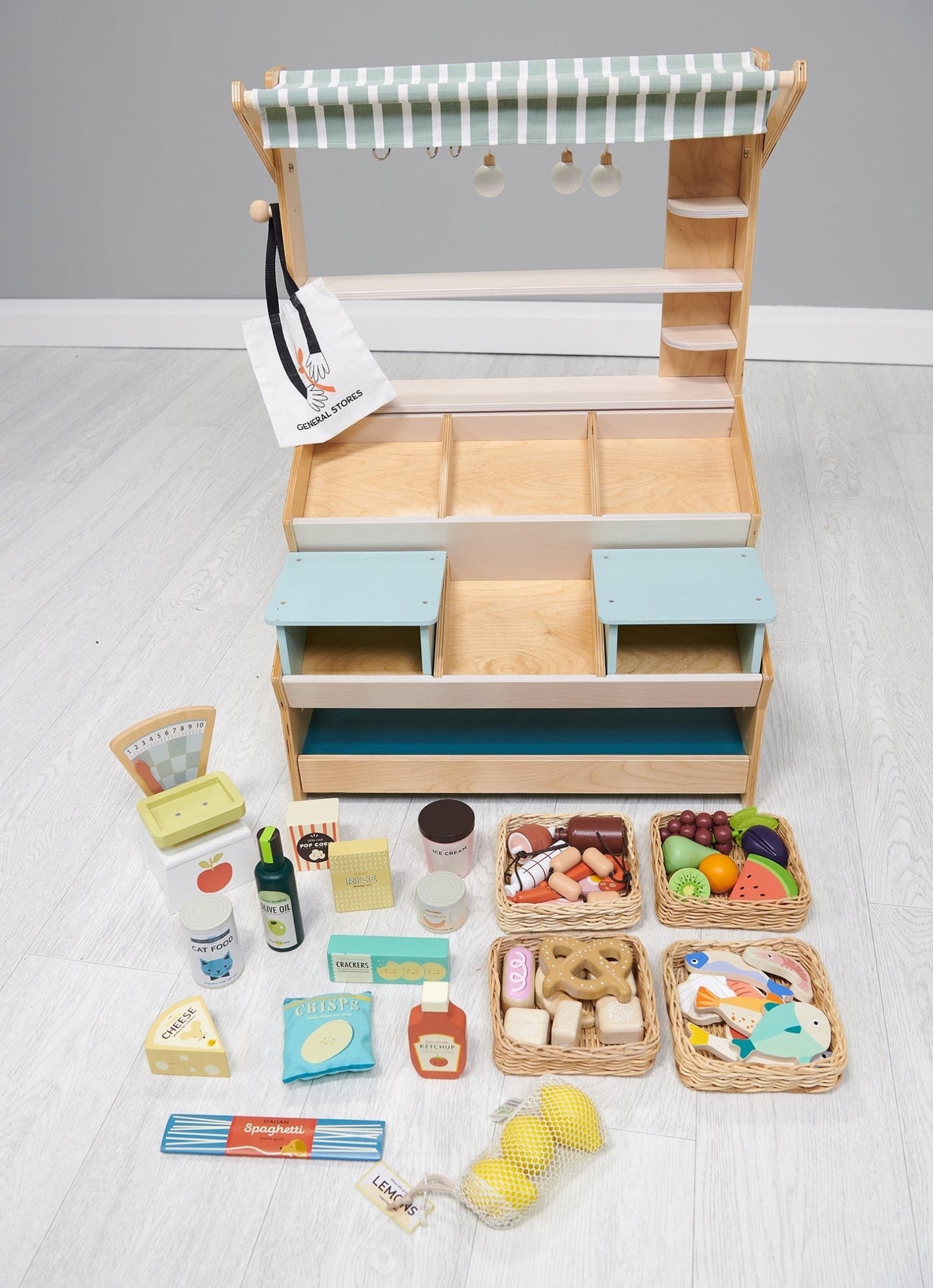 Market Day Bundle (General Stores, Scales, Grocery Set, 4 x Food Crates) - Toby Tiger