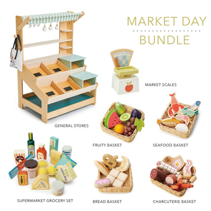 Market Day Bundle (General Stores, Scales, Grocery Set, 4 x Food Crates) - Toby Tiger