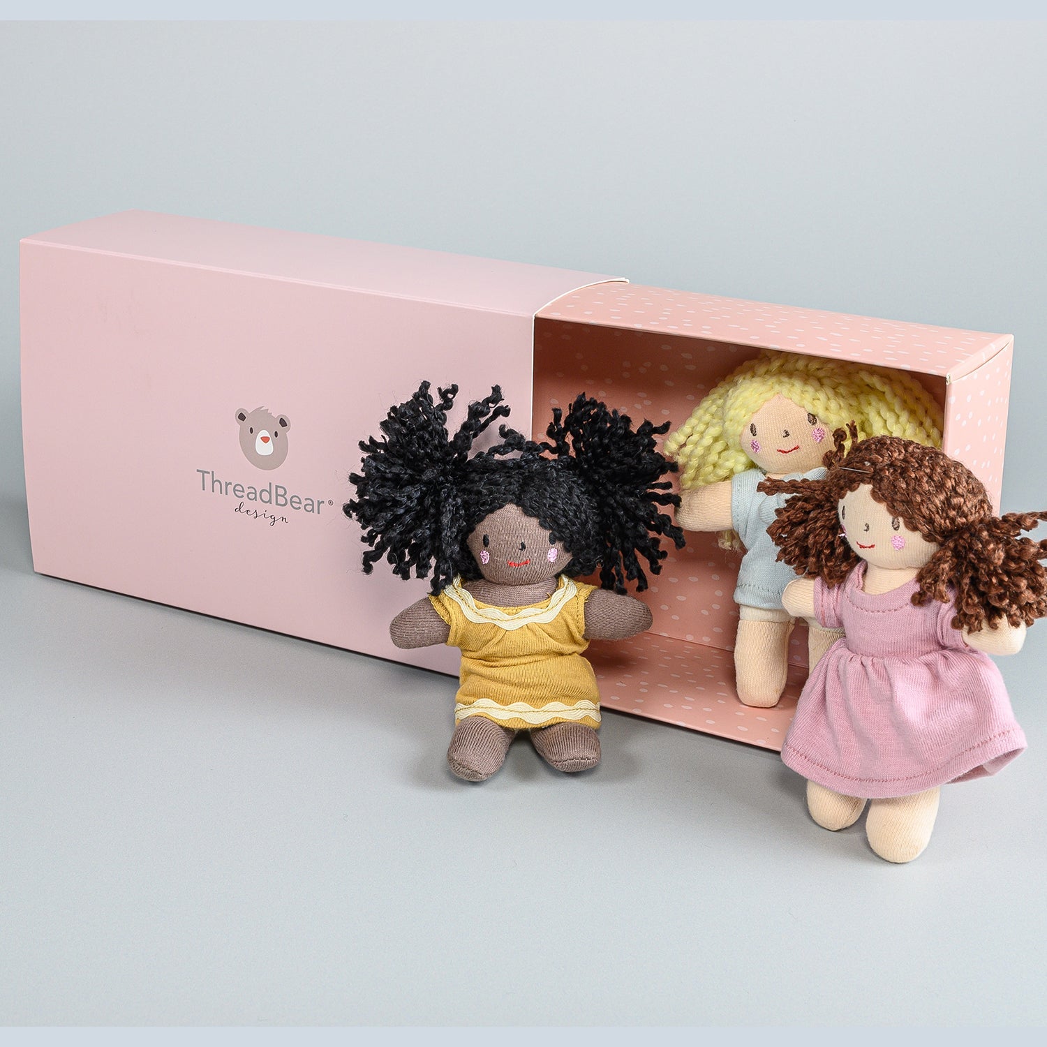 Mini Dolls Gift Set of 3 + Gift Box - Toby Tiger