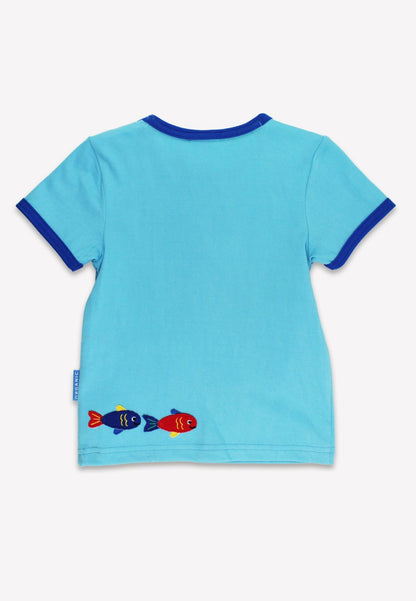 Organic Starfish Applique Short - Sleeved T-Shirt - Toby Tiger