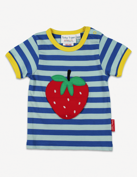 Organic Stawberry Applique T-Shirt