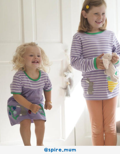 Organic Spring Applique Dress - Toby Tiger UK Retail