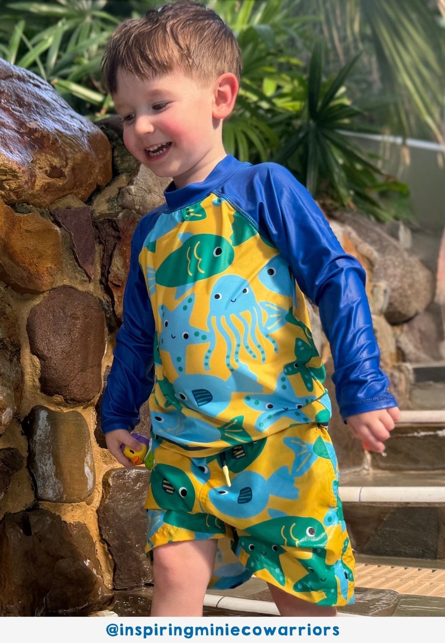 Under The Sea Print Rash Vest - Toby Tiger