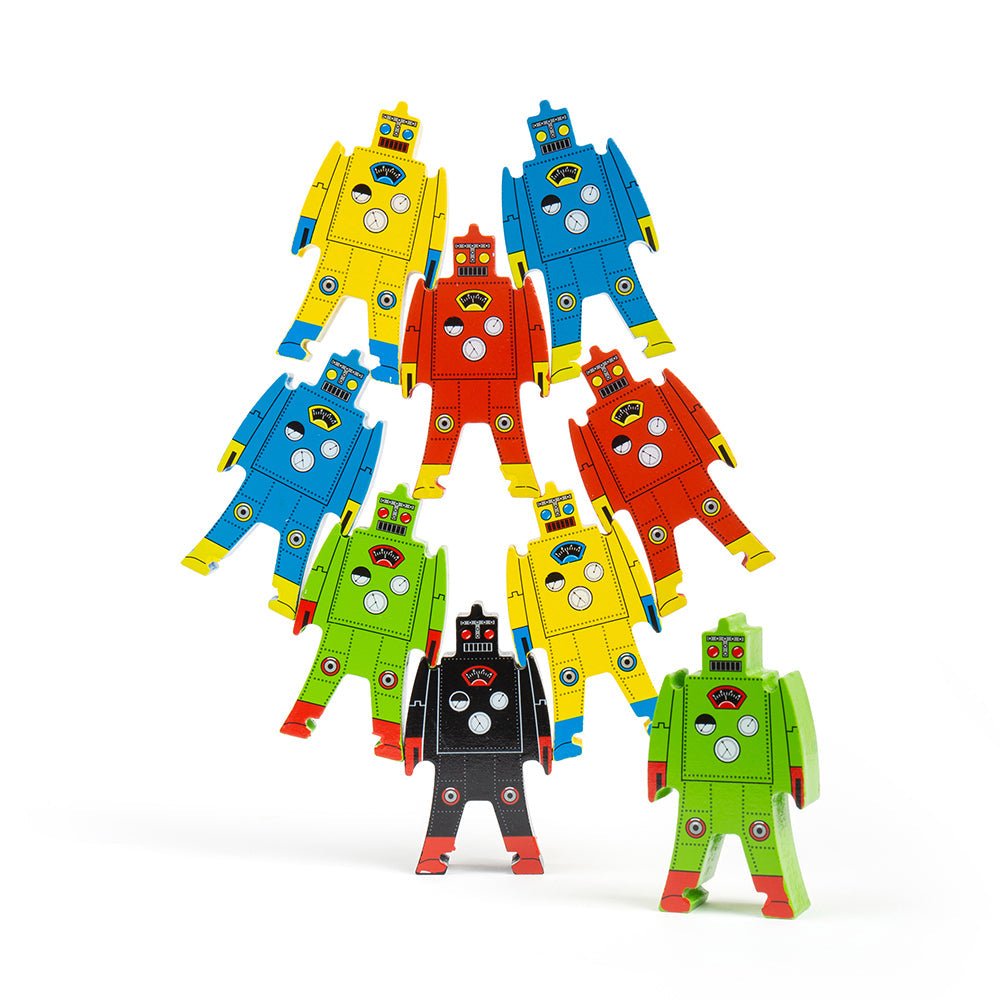 Wood Stacking Robots Toy - Toby Tiger