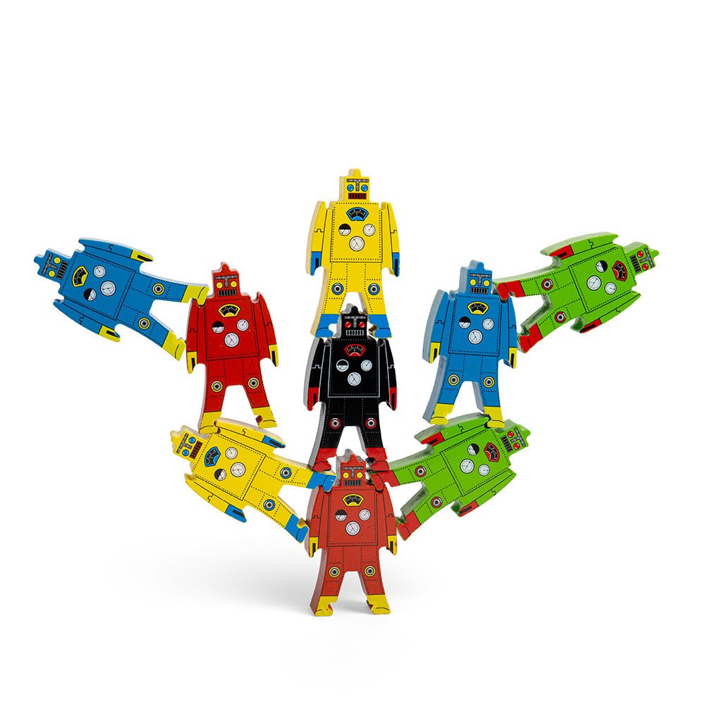 Wood Stacking Robots Toy - Toby Tiger