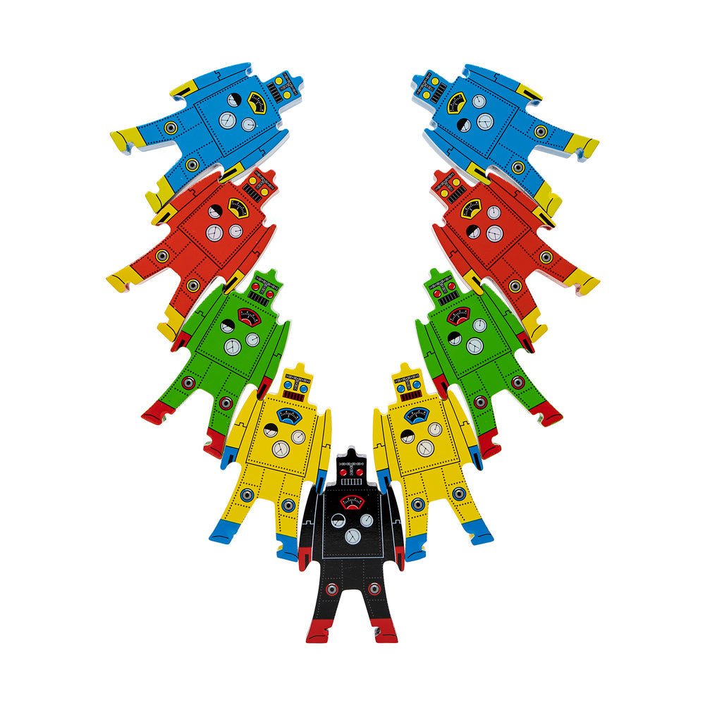 Wood Stacking Robots Toy - Toby Tiger
