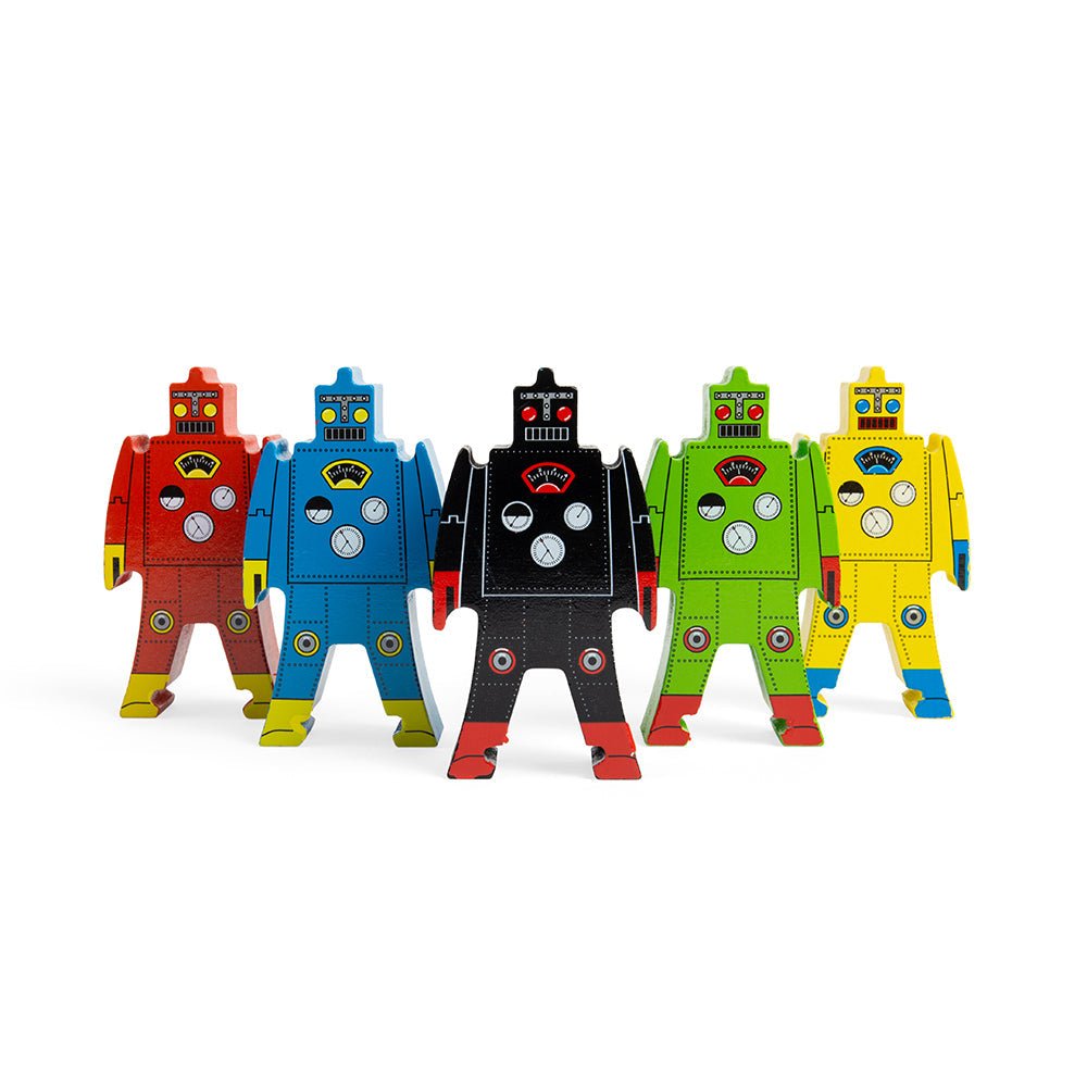 Wood Stacking Robots Toy - Toby Tiger