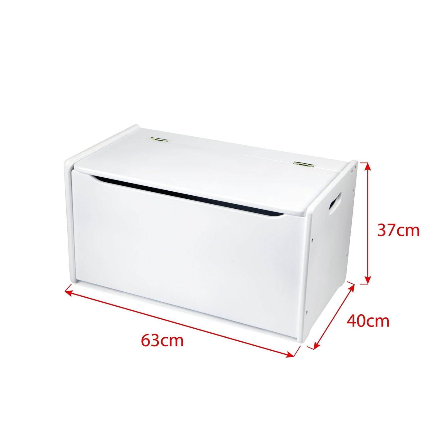 White Wooden Toy Chest - Toby Tiger