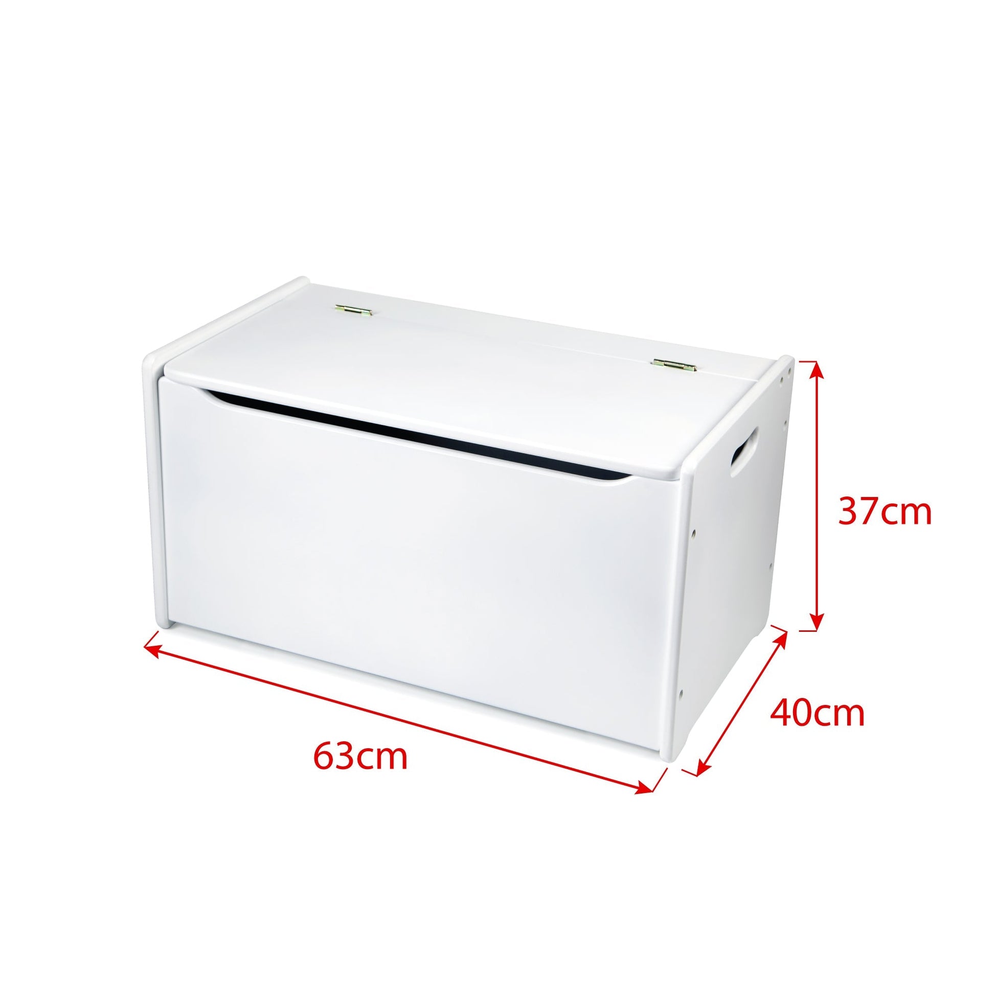 White Wooden Toy Chest - Toby Tiger