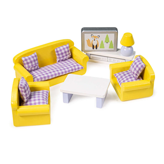 Dolls House Living Room Furniture Set - Toby Tiger