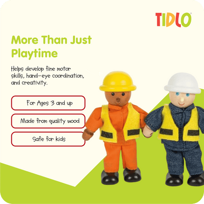Wooden Builder Figures - Toby Tiger