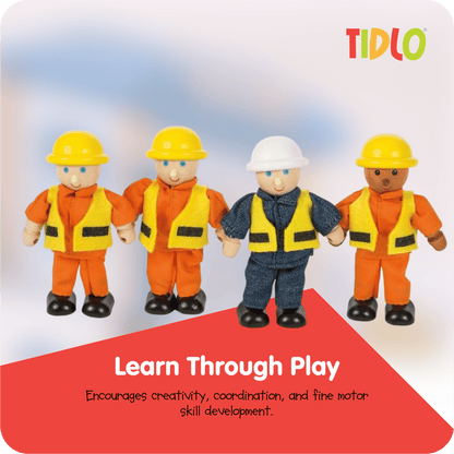 Wooden Builder Figures - Toby Tiger