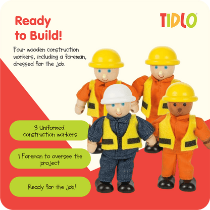 Wooden Builder Figures - Toby Tiger