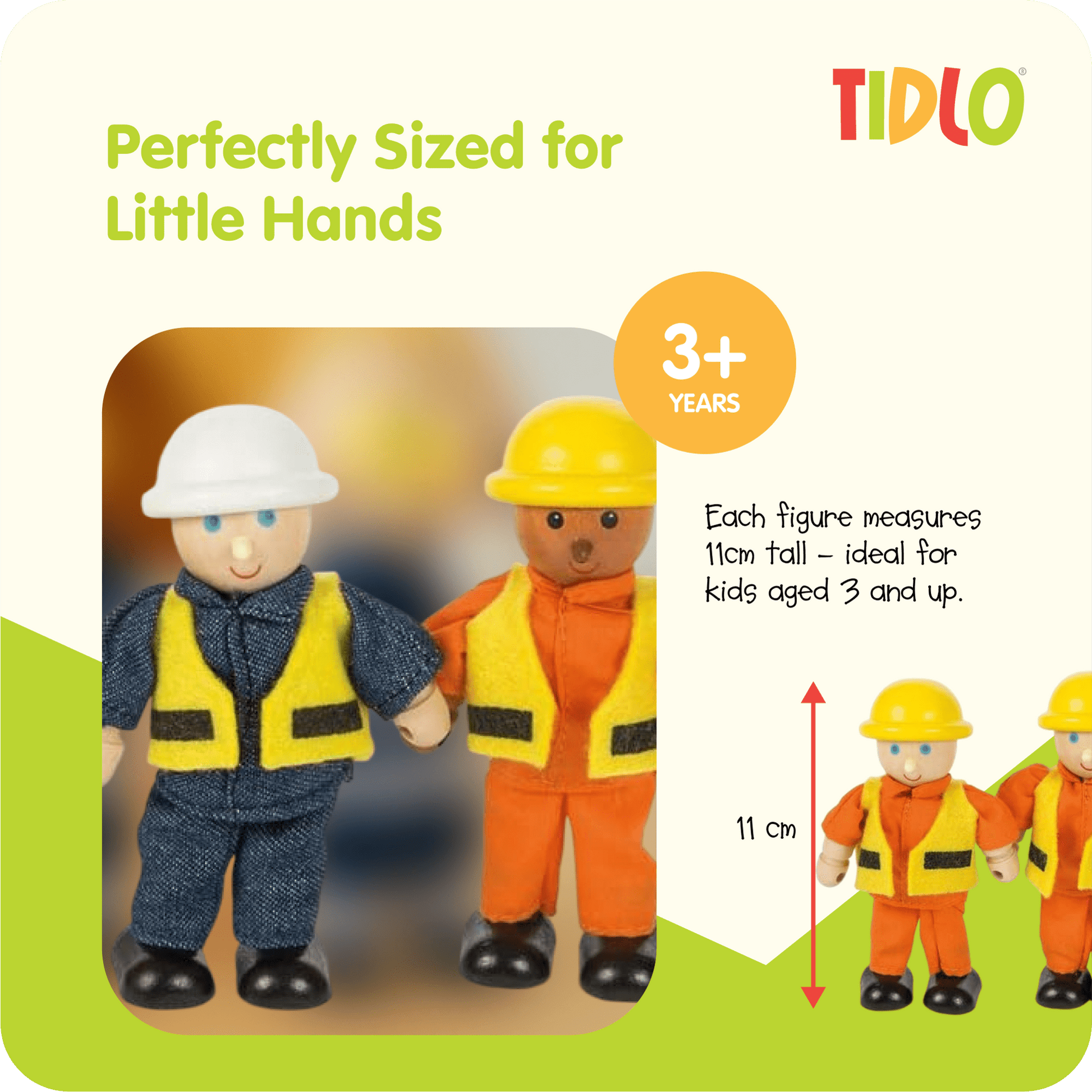 Wooden Builder Figures - Toby Tiger