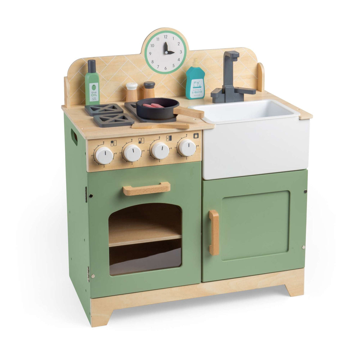 Wooden Play Kitchen - Toby Tiger UK