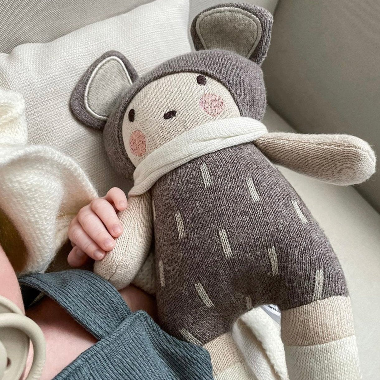 Baby Beau Knitted Doll - Toby Tiger