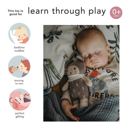 Baby Beau Knitted Doll - Toby Tiger