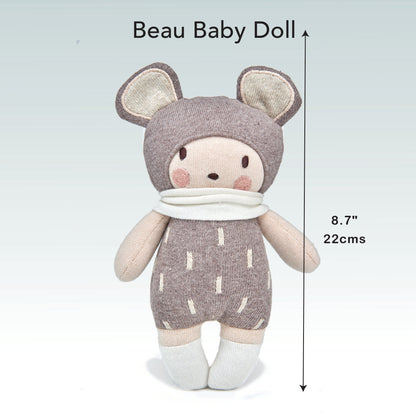 Baby Beau Knitted Doll - Toby Tiger