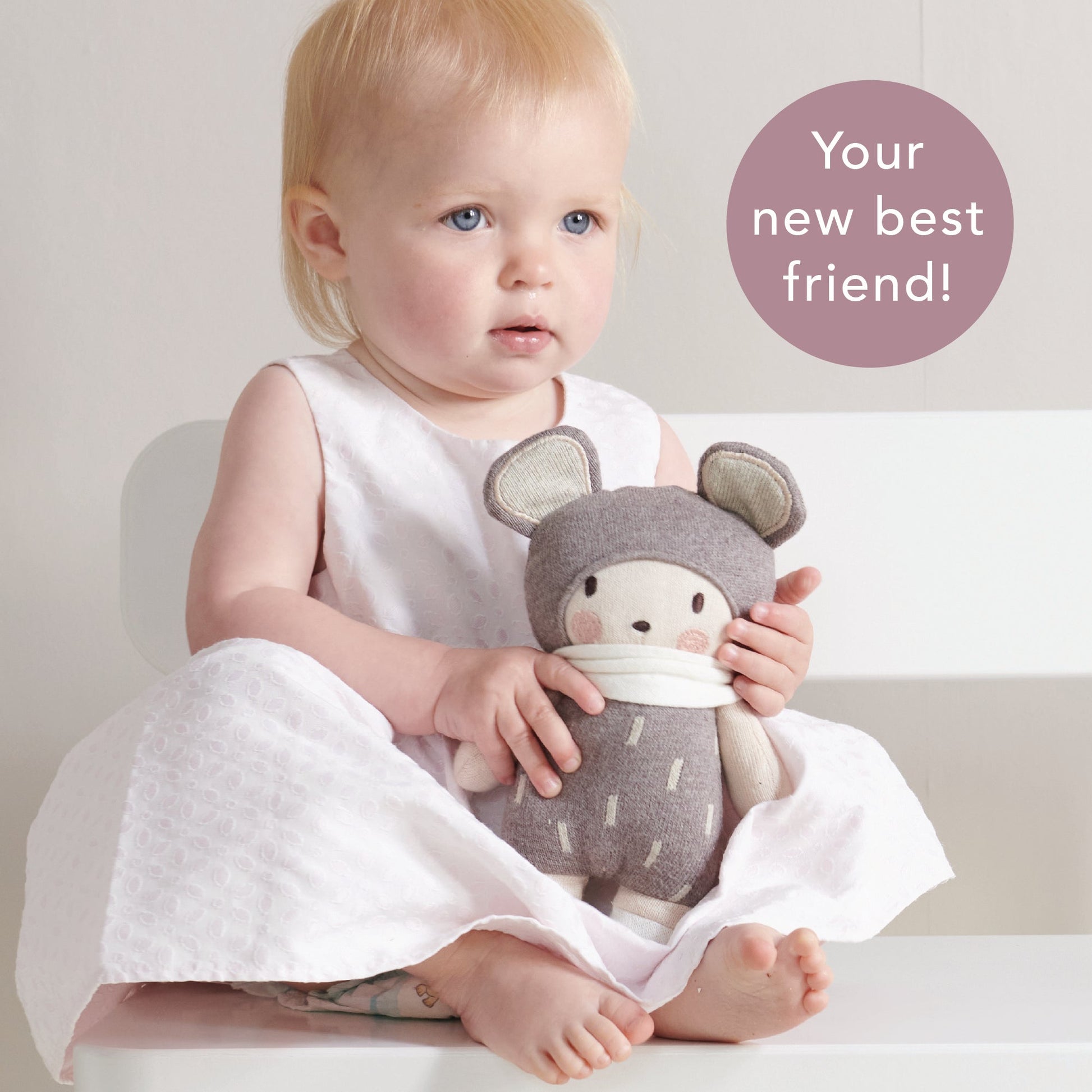 Baby Beau Knitted Doll - Toby Tiger