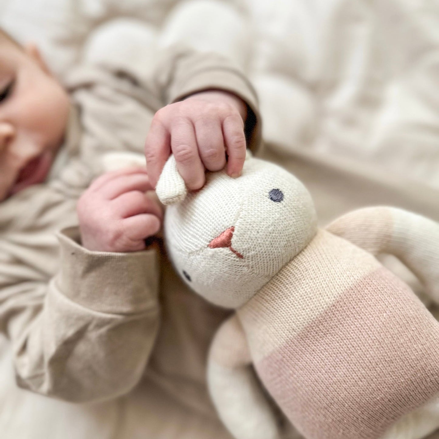 Baby Threads Cream Bunny Doll - Toby Tiger