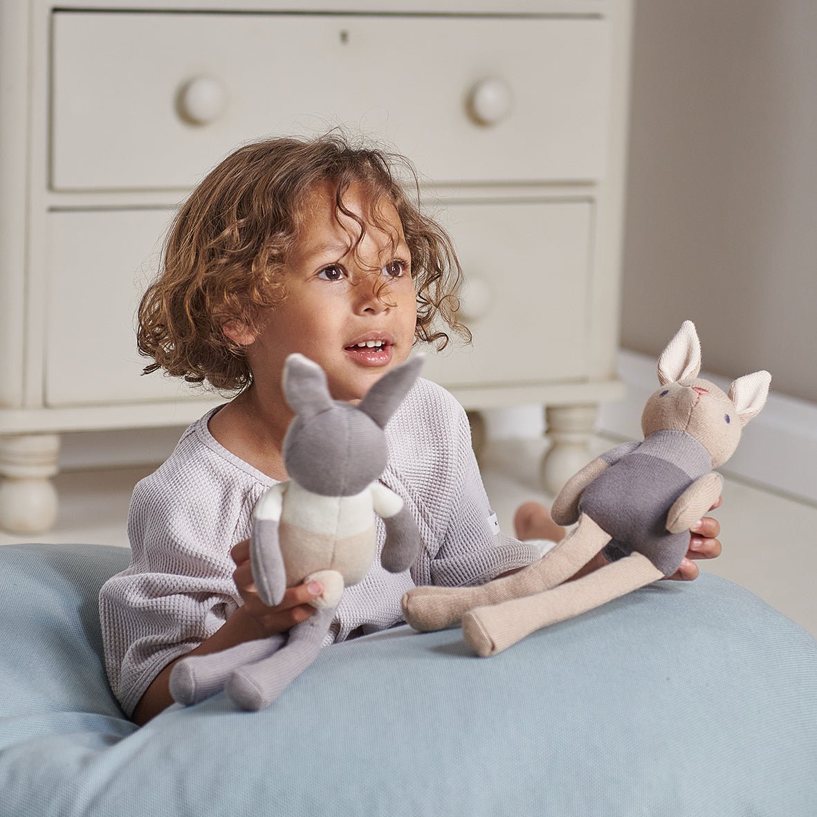 Baby Threads Taupe Bunny Doll - Toby Tiger
