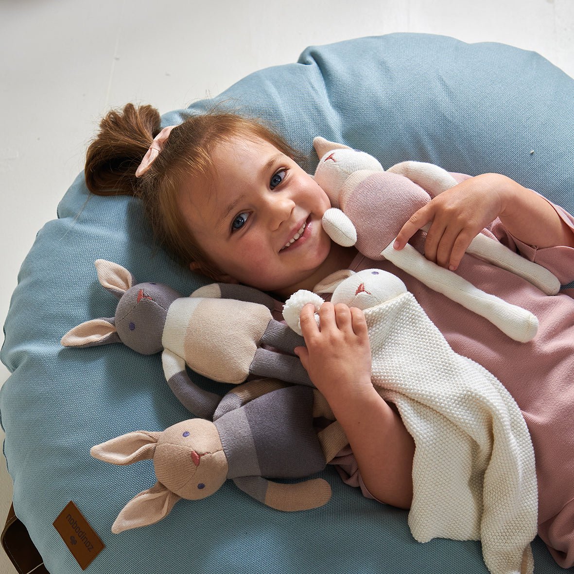 Baby Threads Grey Bunny Doll - Toby Tiger