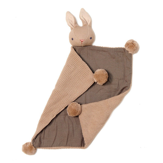 Baby Threads Taupe Bunny Comforter - Toby Tiger
