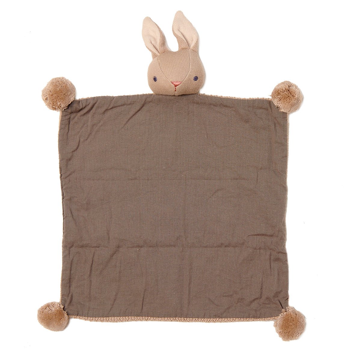 Baby Threads Taupe Bunny Comforter - Toby Tiger