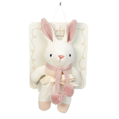 Baby Threads Cream Bunny Rattle - Toby Tiger