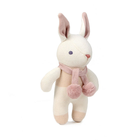 Baby Threads Cream Bunny Rattle - Toby Tiger