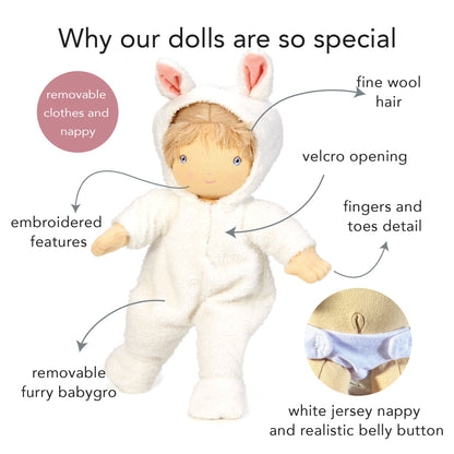 Baby Lilli Rag Doll - Toby Tiger