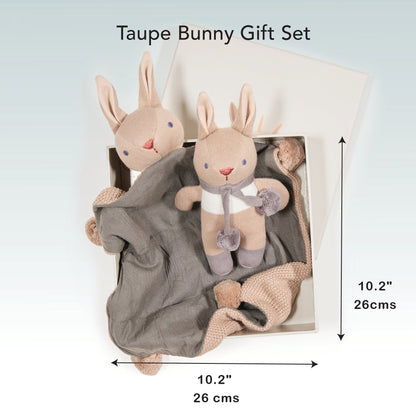Baby Threads Taupe Bunny Gift Set - Toby Tiger